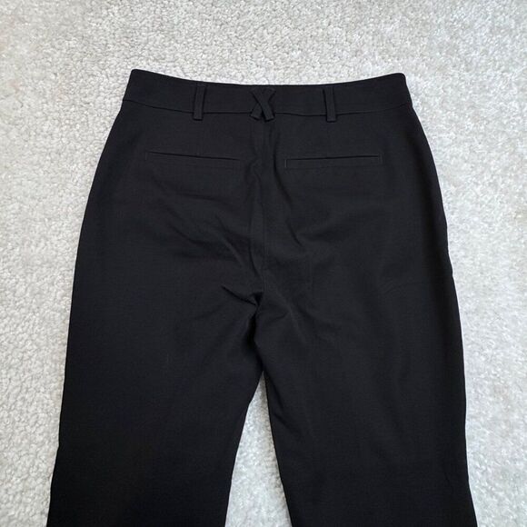 Anthropologie Maeve Straight Leg Ankle Trouser Pant Black - Picture 5 of 7